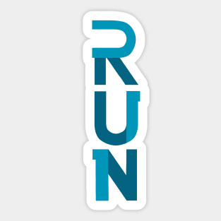 RUN Sticker